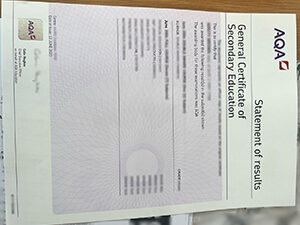 AQA certificate