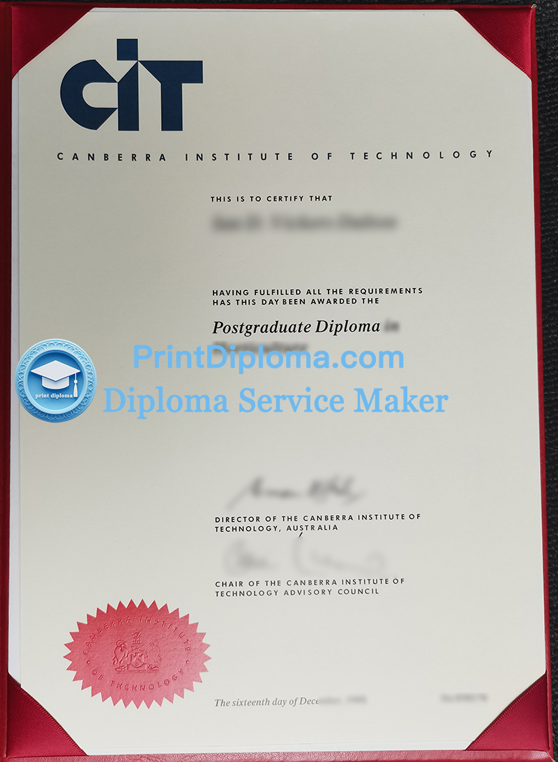 Canberra Institute of Technology diploma, CIT diploma