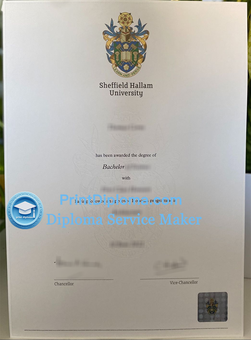 Sheffield Hallam University diploma