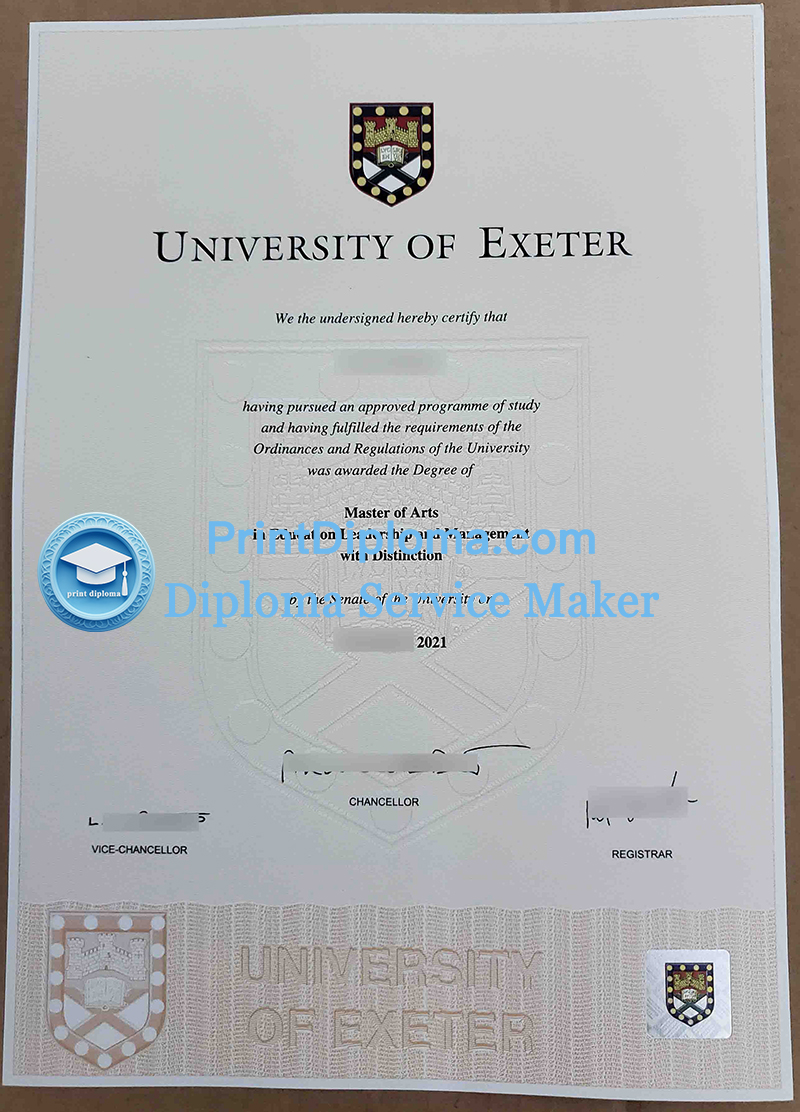 University of Exeter diploma