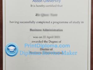Aston University diploma