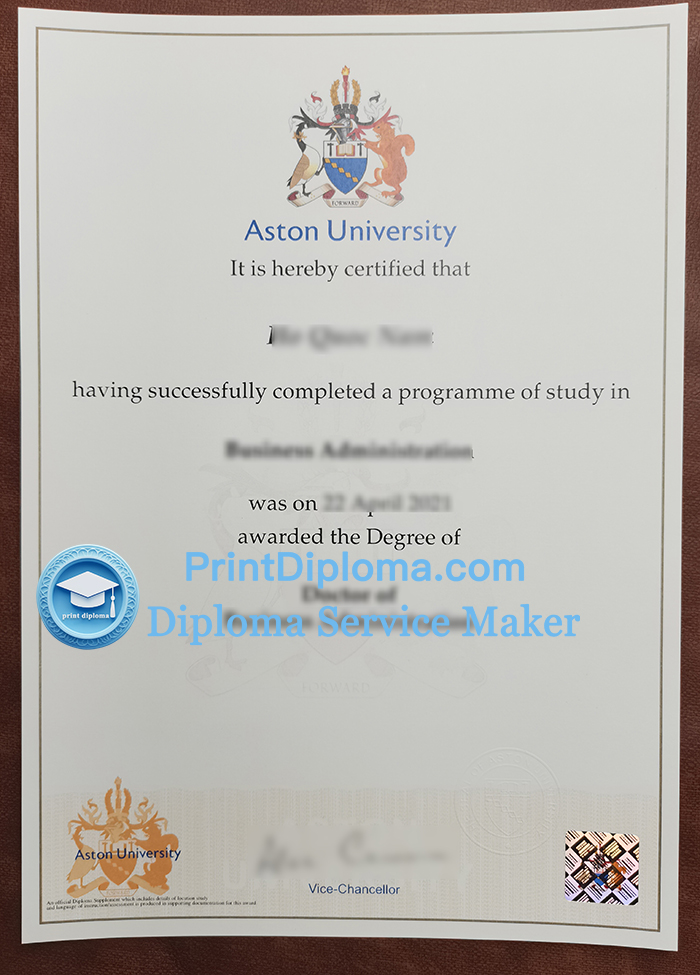 Aston University diploma