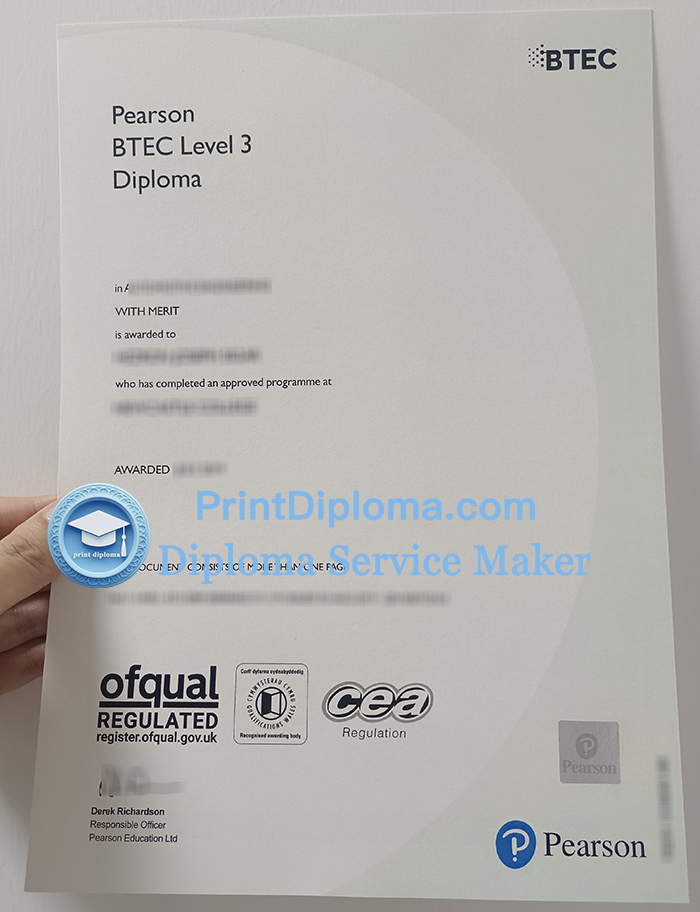 BTEC Level 3 diploma