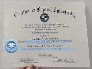 California Baptist University diploma