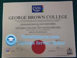 George Brown College diploma