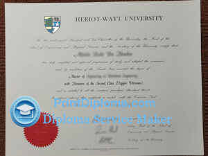 Heriot-Watt University diploma