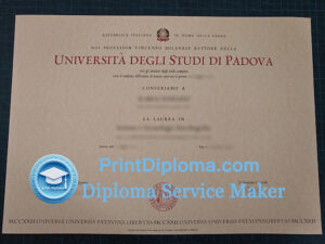 Università degli Studi di Padova diploma