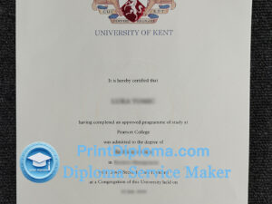 University of Kent diploma