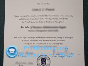 University of The Bahamas diploma