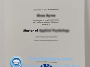 Victoria University diploma